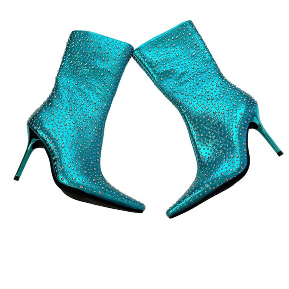 Jeffrey Campbell Iconic Bootie 6 Blue NEW - Picture 3 of 9